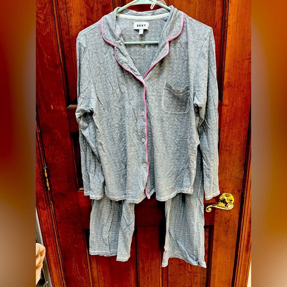 DKNY grey ladies pajama set